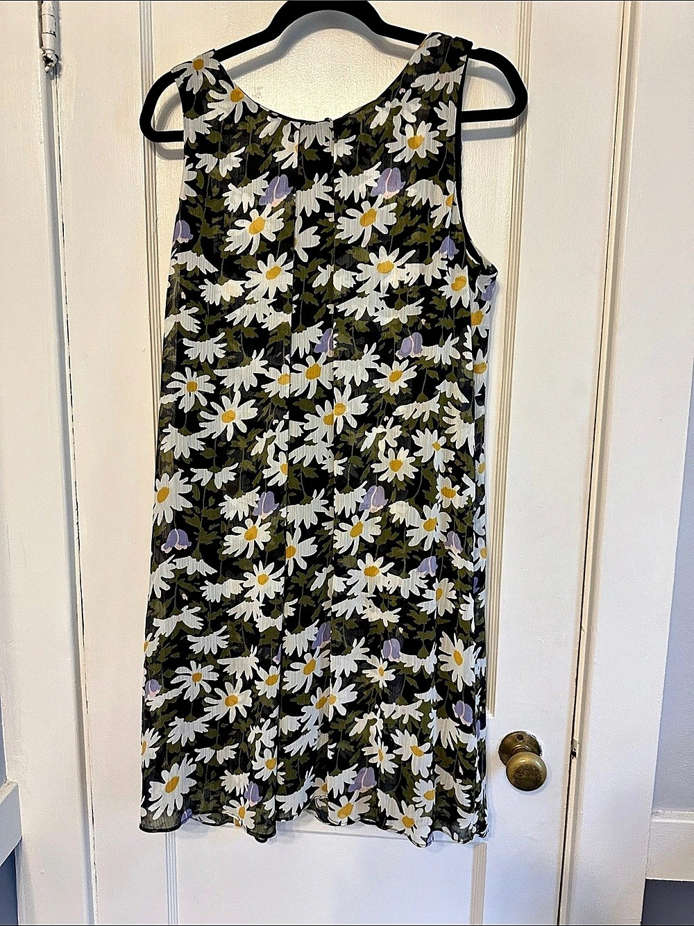 MSK Floral Mini Dress in Black & Green